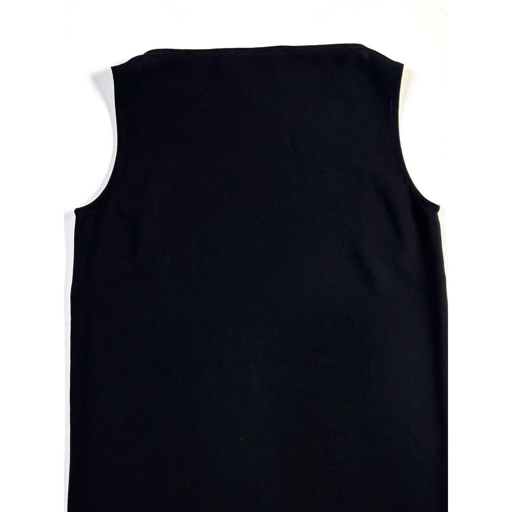 Private Edition by Chico's Dress Size 1 Black Sleeveless Shift Made In USA - Picture 7 of 7